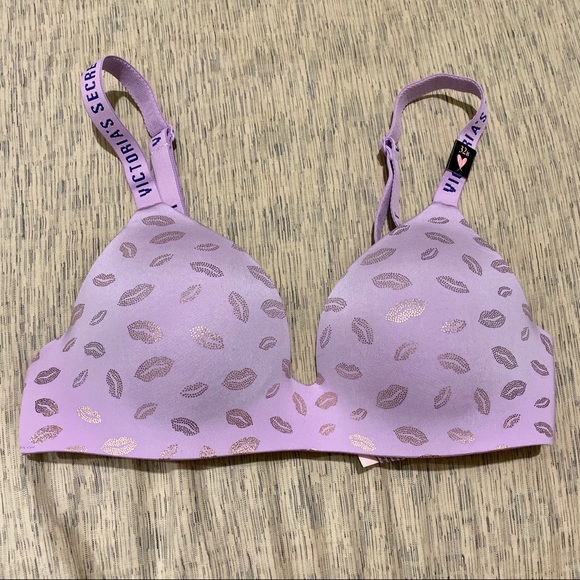 Victoria's Secret Other - Victoria's Secret T-Shirt Wireless Bra Purple